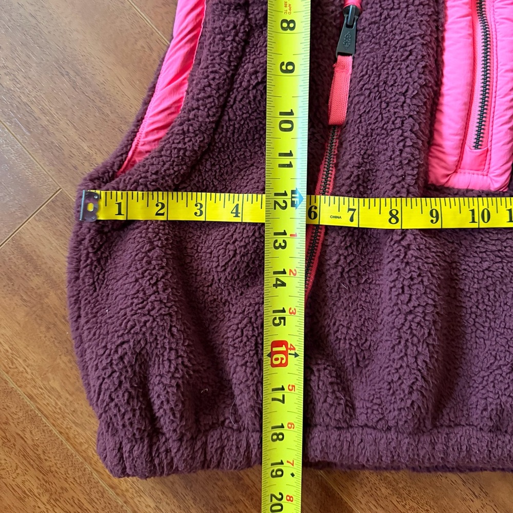 Free People Pink Fleece Journey Ahead Vest - Size S - Picture 3 of 10